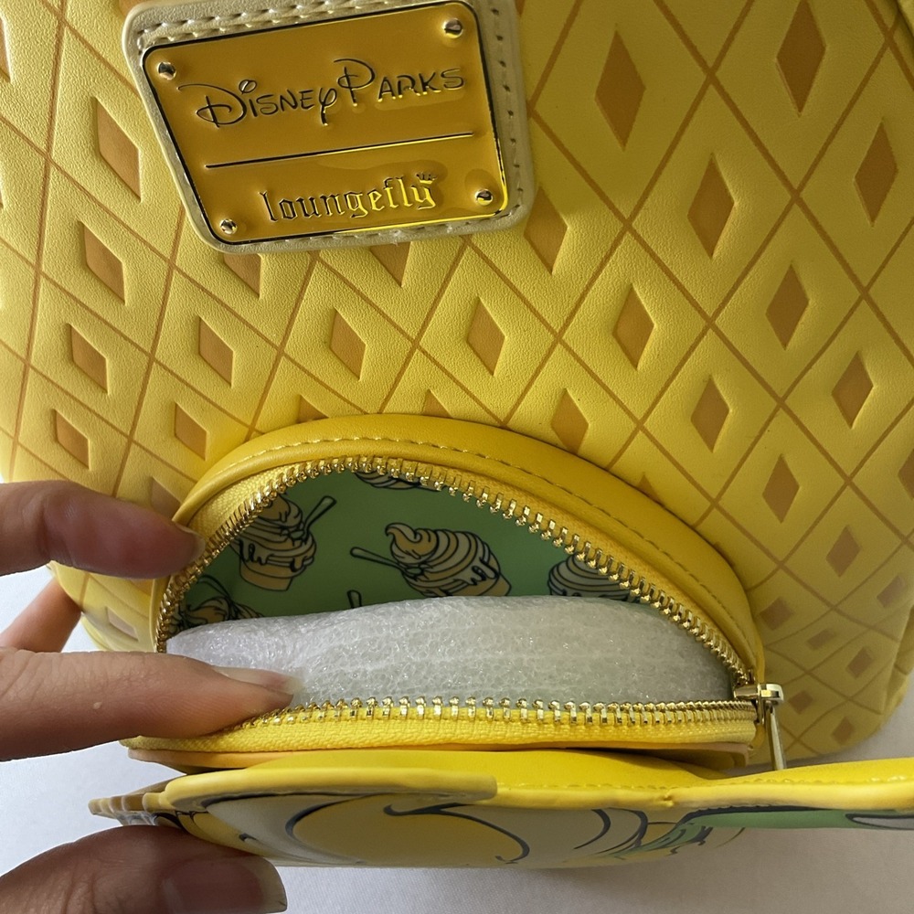 Loungefly Disney Parks Eats 2024 Pineapple Swirl Dole Whip Backpack Bag‎ - Picture 6 of 12